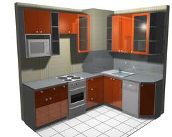 Проект угловой кухни 2450х1880